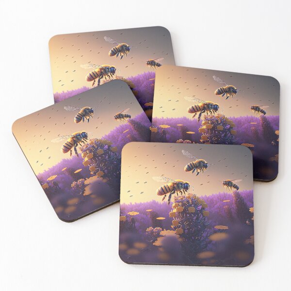 Item preview, bees polinating designed and sold by artyficial-.