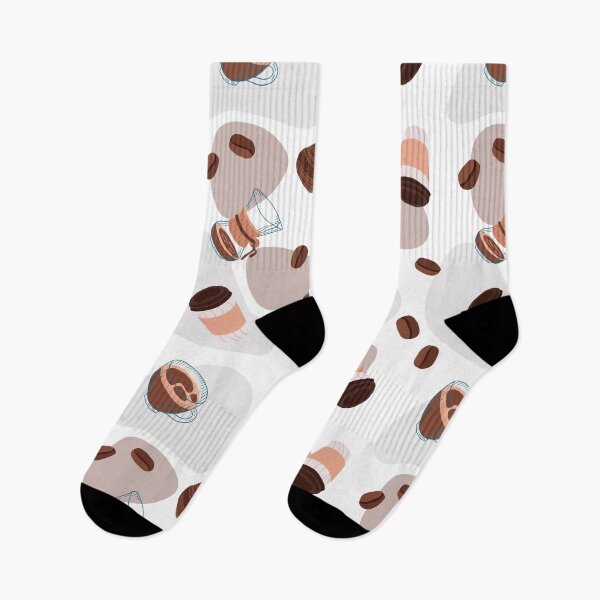 Item preview, Brewed Coffee and Bean Pattern designed and sold by designwithkym.