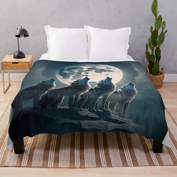 Item preview, bunch of wolves howling at the moon designed and sold by artyficial-.
