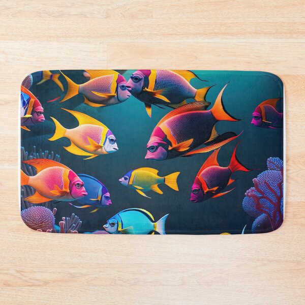 Item preview, colorful fish swimming in the ocean designed and sold by artyficial-.