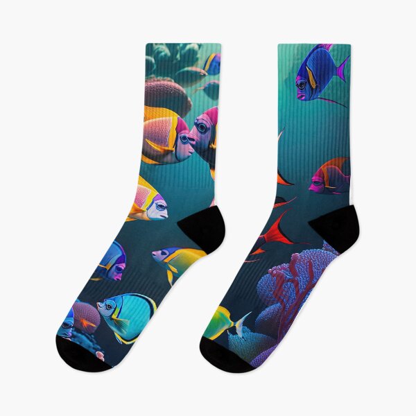 Item preview, colorful fish swimming in the ocean designed and sold by artyficial-.