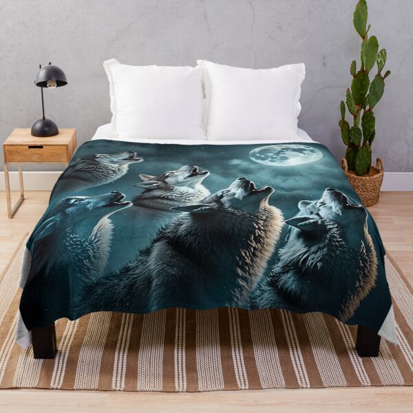 Item preview, group of wolves howling at the moon designed and sold by artyficial-.