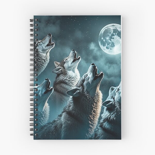 Item preview, group of wolves howling at the moon designed and sold by artyficial-.