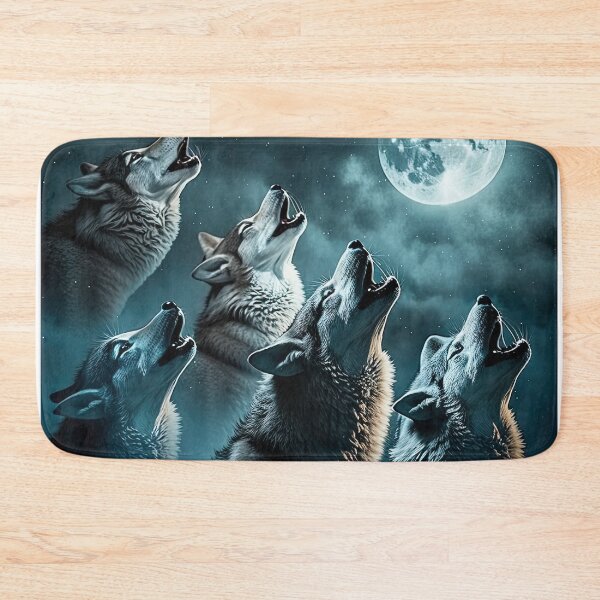Item preview, group of wolves howling at the moon designed and sold by artyficial-.