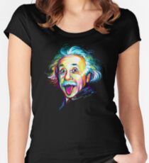 Albert Einstein Fitted Scoop T-Shirt