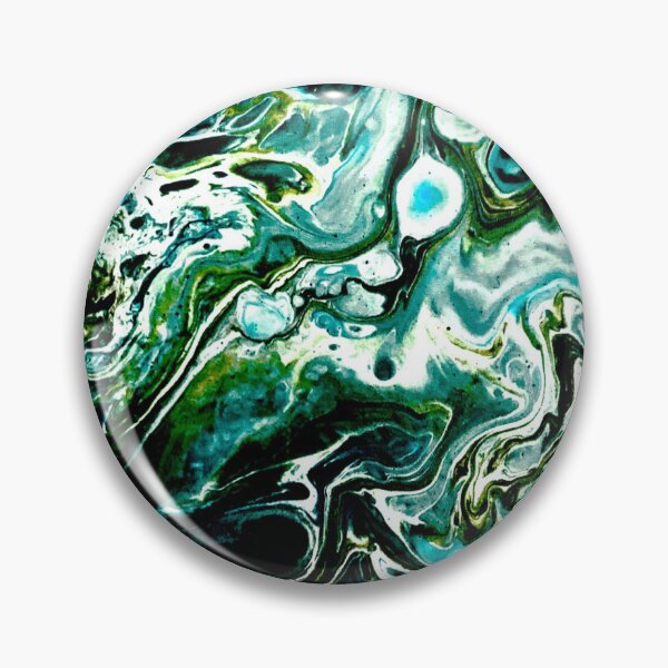 Item preview, Emerald green acrylic paint mixed pour  designed and sold by baksuart.
