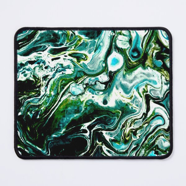 Item preview, Emerald green acrylic paint mixed pour  designed and sold by baksuart.