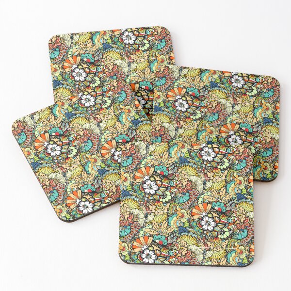 Item preview, Retro Groovy Trippy Floral Botanical Seamless Pattern designed and sold by CapturedByeJ.