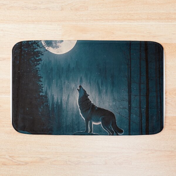 Item preview, Lone wolf howling at the moon designed and sold by artyficial-.
