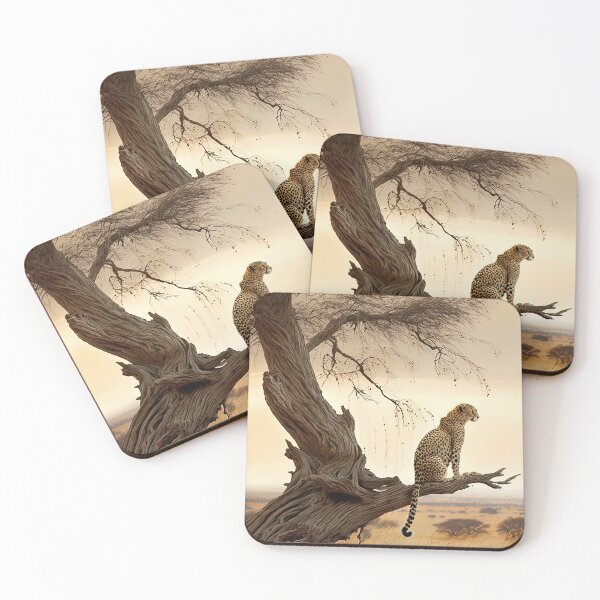 Item preview, Lonely cheetah in the savannah designed and sold by artyficial-.