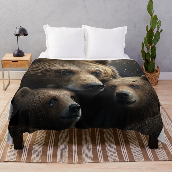Item preview, Mother bear protecting cubs designed and sold by artyficial-.