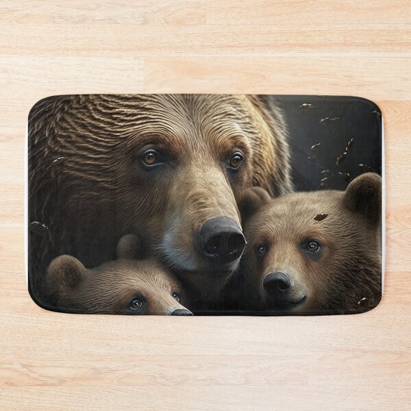 Item preview, Mother bear protecting cubs designed and sold by artyficial-.