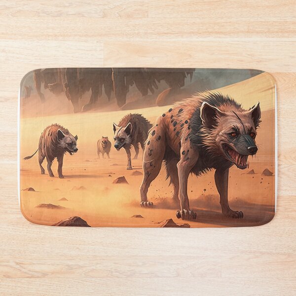 Item preview, Pack of hyenas hunting designed and sold by artyficial-.
