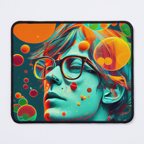 Item preview, Modern pop art style portrait of man in glasses designed and sold by loucaski.
