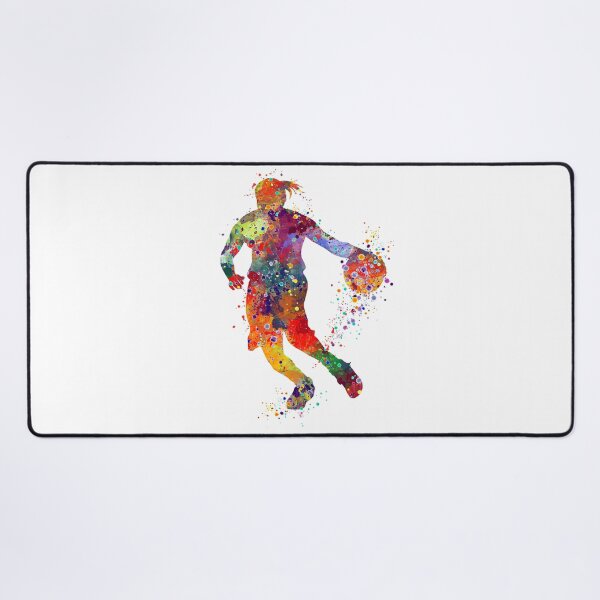 Item preview, Girl Basketball Player Athlete Watercolor Silhouette designed and sold by LotusGifts.