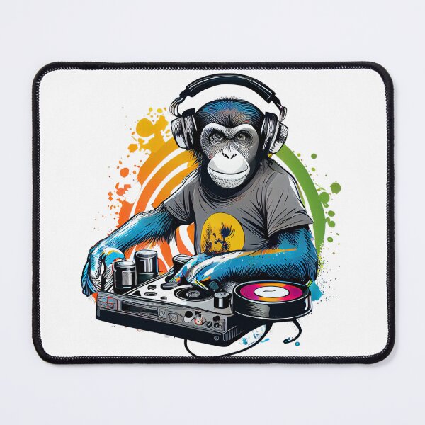 Item preview, Funky Monkey Dj designed and sold by EvyeniaArt.
