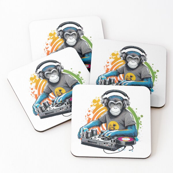 Item preview, Funky Monkey Dj designed and sold by EvyeniaArt.