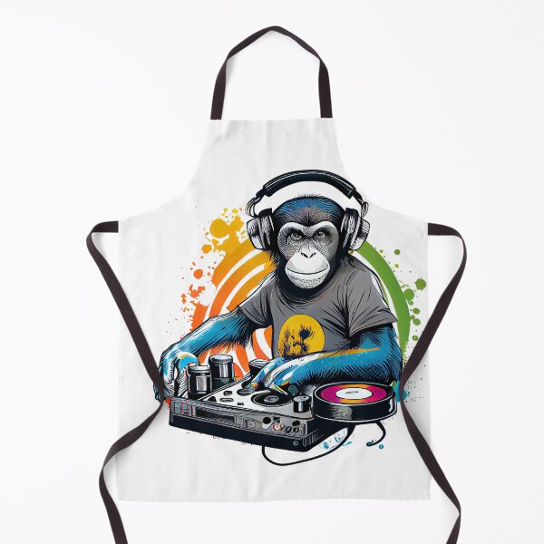 Item preview, Funky Monkey Dj designed and sold by EvyeniaArt.