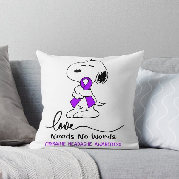 Item preview, Migraine Headache Awareness - LOVE NEEDS NO WORDS designed and sold by Elise-Chapman.