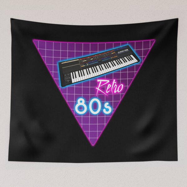 Item preview, Juno 106 programmable polyphonic synthesizer - Analog Vintage Synth - 80s Synth - Retro synthesizer -  Synthwave - Retrowave - Synth Pop - Classic Synth - Neon designed and sold by RazzArt.