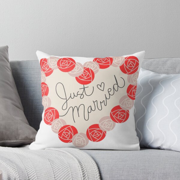 Item preview, Just Married Heart of Roses Artwork designed and sold by Igorlegrand.