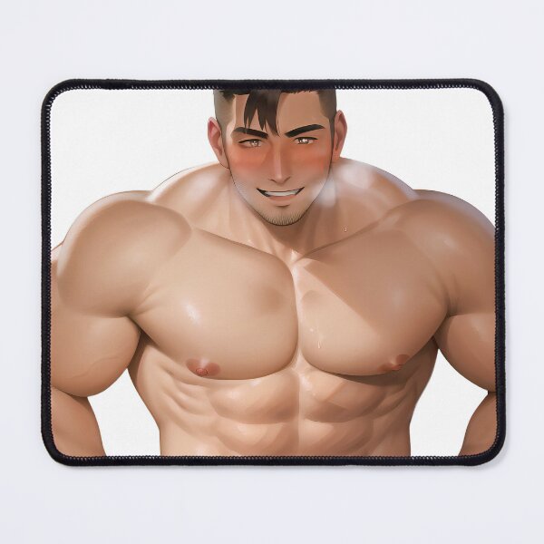 Shirtless Gay Bara Man Art Board Print for Sale by Symerca