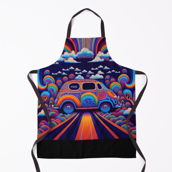 Item preview, Retro Groovy Van and Rainbows designed and sold by Tai Chan.