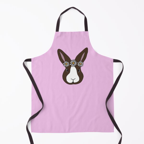 Item preview, Brown Dutch Rabbit | Bunny Wearing Flower Crown | Daisy Chain designed and sold by bashfulbunnies.