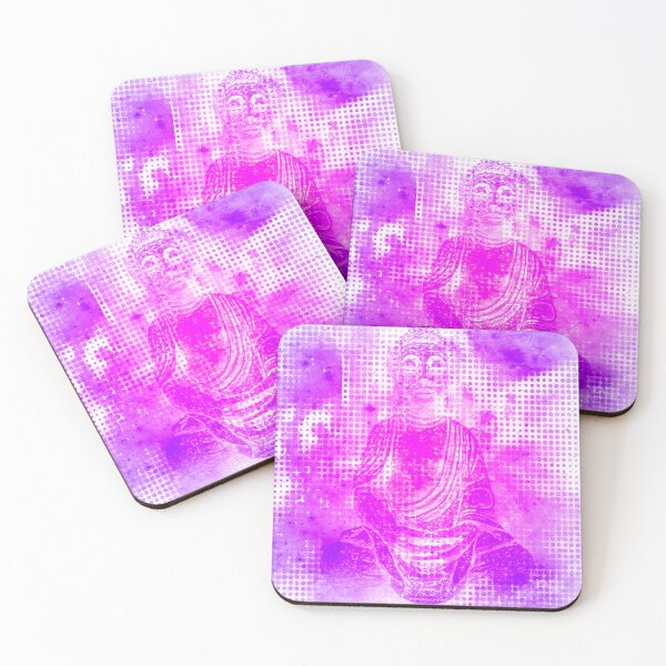 Item preview, BUDDHA. NIRVANA PINK/PURPLE/WHITE.  designed and sold by 5hertz.