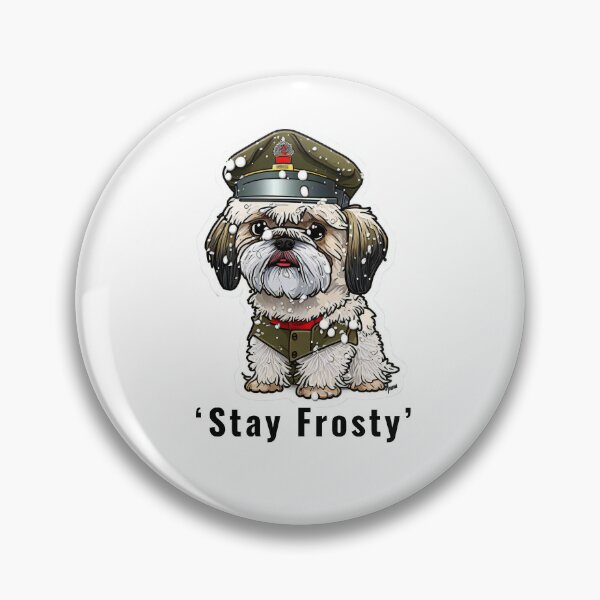 Item preview, Shitzu Army Dog Sticker designed and sold by EireTV.