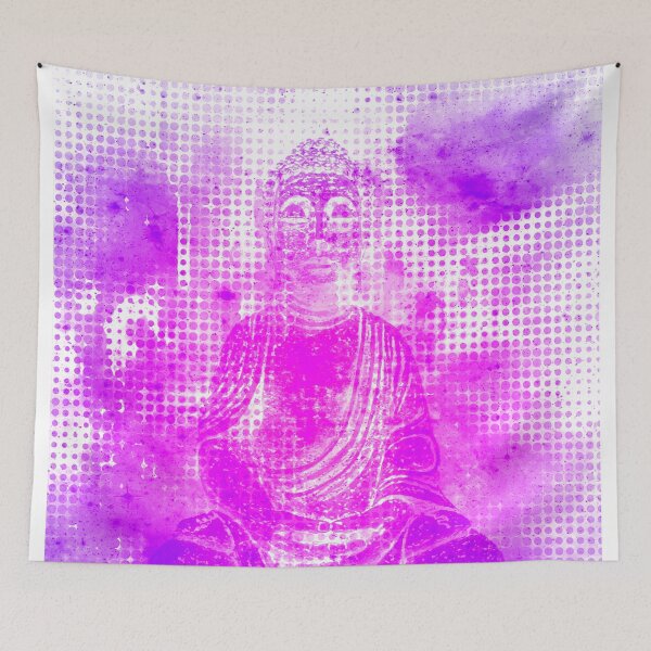 Item preview, BUDDHA. NIRVANA PINK/PURPLE/WHITE.  designed and sold by 5hertz.