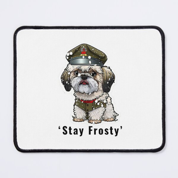 Item preview, Shitzu Army Dog Sticker designed and sold by EireTV.