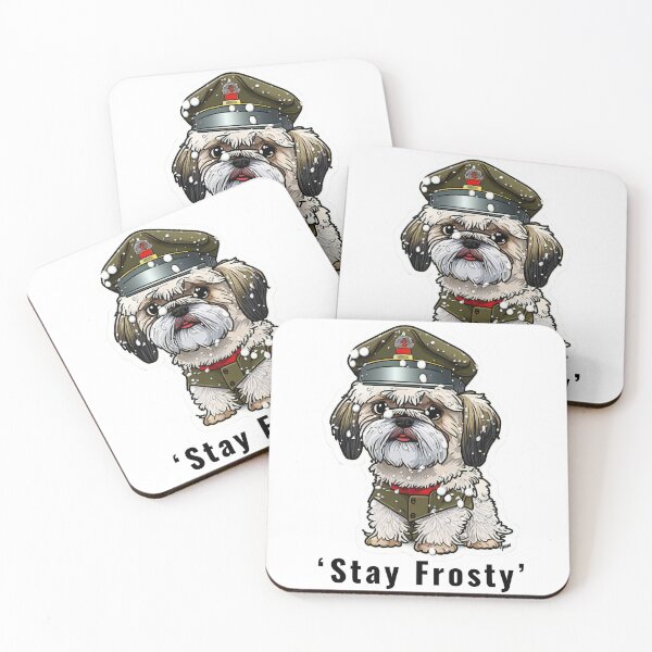Item preview, Shitzu Army Dog Sticker designed and sold by EireTV.