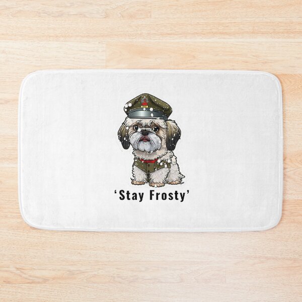 Item preview, Shitzu Army Dog Sticker designed and sold by EireTV.