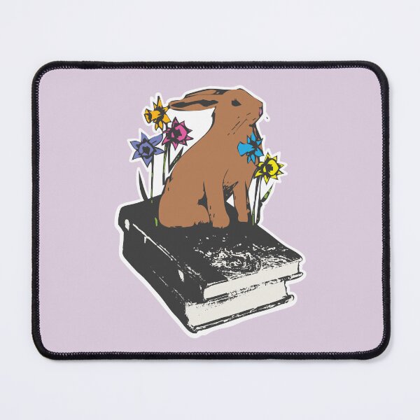 Item preview, Bunny on some books designed and sold by Douglas County Public Library.