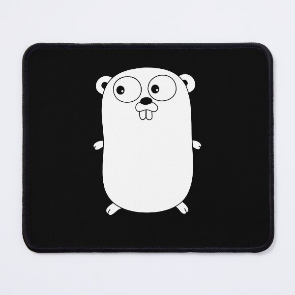 Item preview, The Go Gopher: Minimalistic Golang Logo: White designed and sold by hellkni9ht.