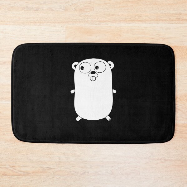 Item preview, The Go Gopher: Minimalistic Golang Logo: White designed and sold by hellkni9ht.