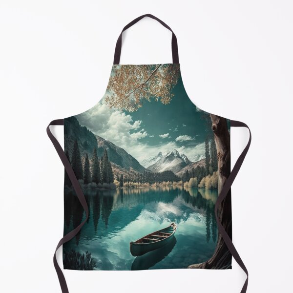 Item preview, Landscape Mountains and a Boat in an Amazing Lake! designed and sold by artra-shop.