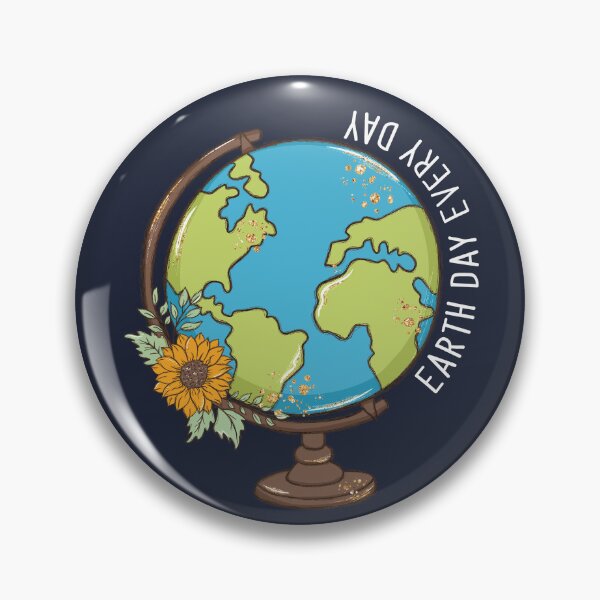 Item preview, Earth Day Every Day World Globe on Blue designed and sold by sweetbelle.