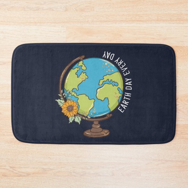 Item preview, Earth Day Every Day World Globe on Blue designed and sold by sweetbelle.