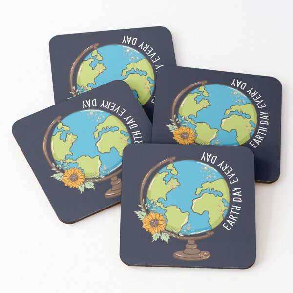 Item preview, Earth Day Every Day World Globe on Blue designed and sold by sweetbelle.