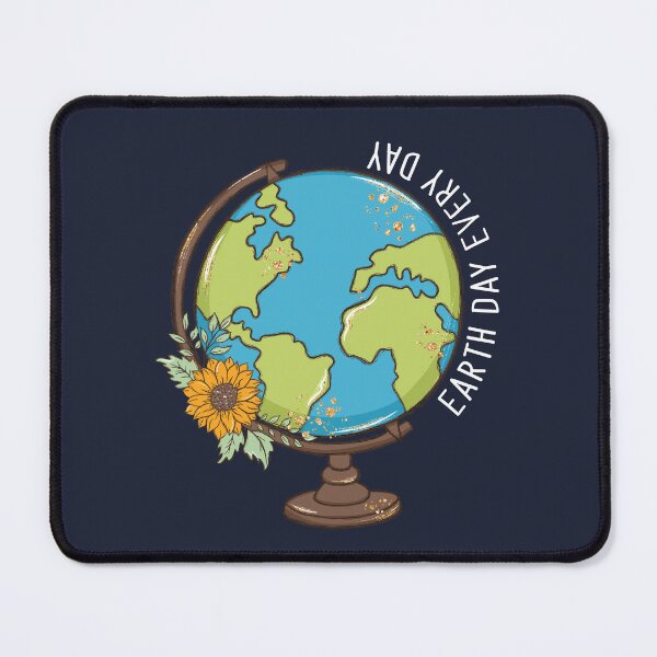 Item preview, Earth Day Every Day World Globe on Blue designed and sold by sweetbelle.