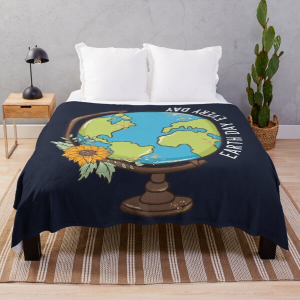 Item preview, Earth Day Every Day World Globe on Blue designed and sold by sweetbelle.