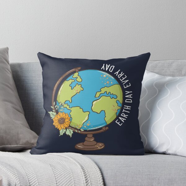 Item preview, Earth Day Every Day World Globe on Blue designed and sold by sweetbelle.