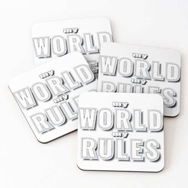 Item preview, My World My Rules - Funny homely boast designed and sold by Harlake.