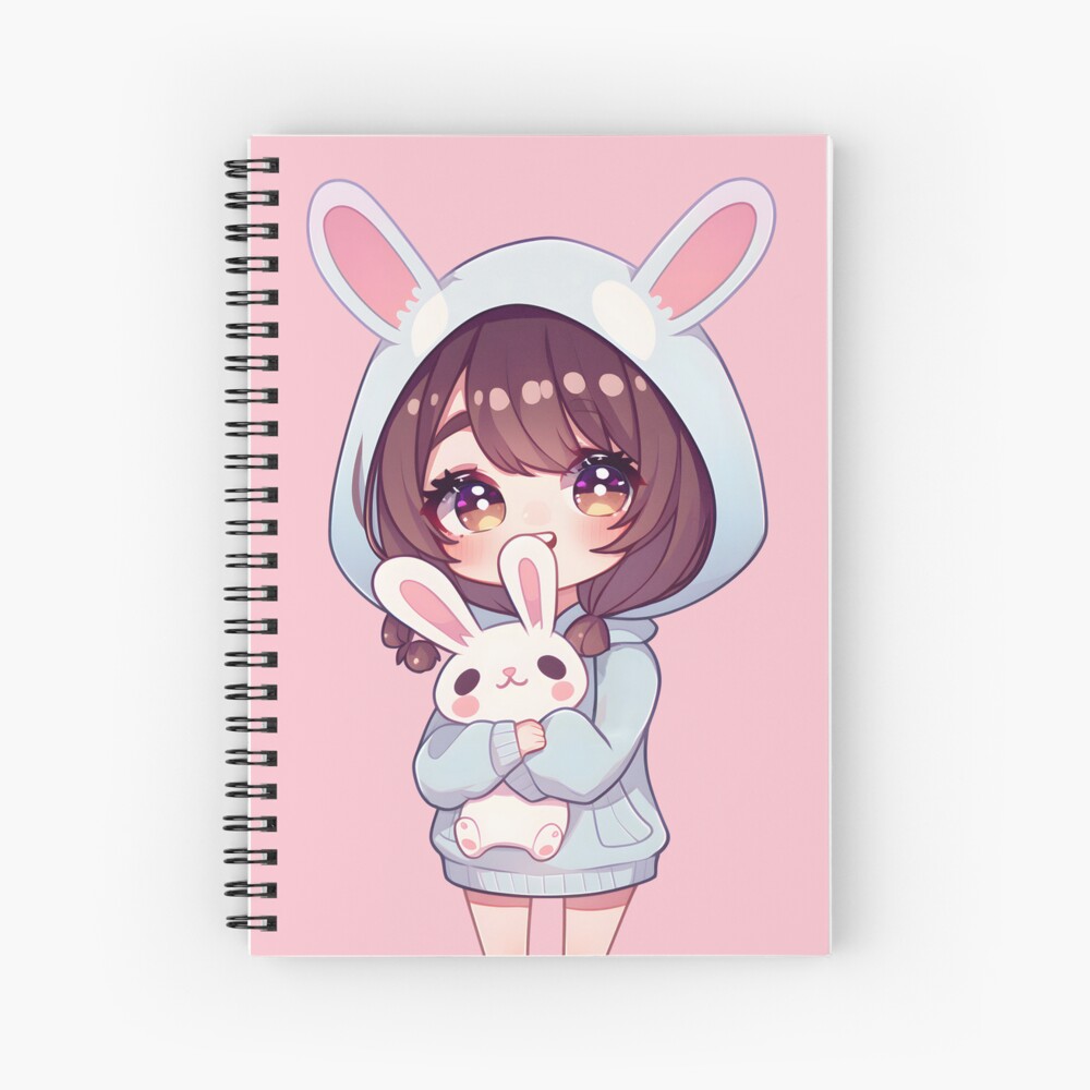 Cute Anime Girl With Bunny