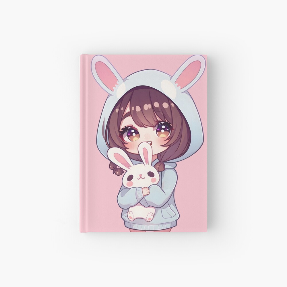 Cute Anime Girl With Bunny