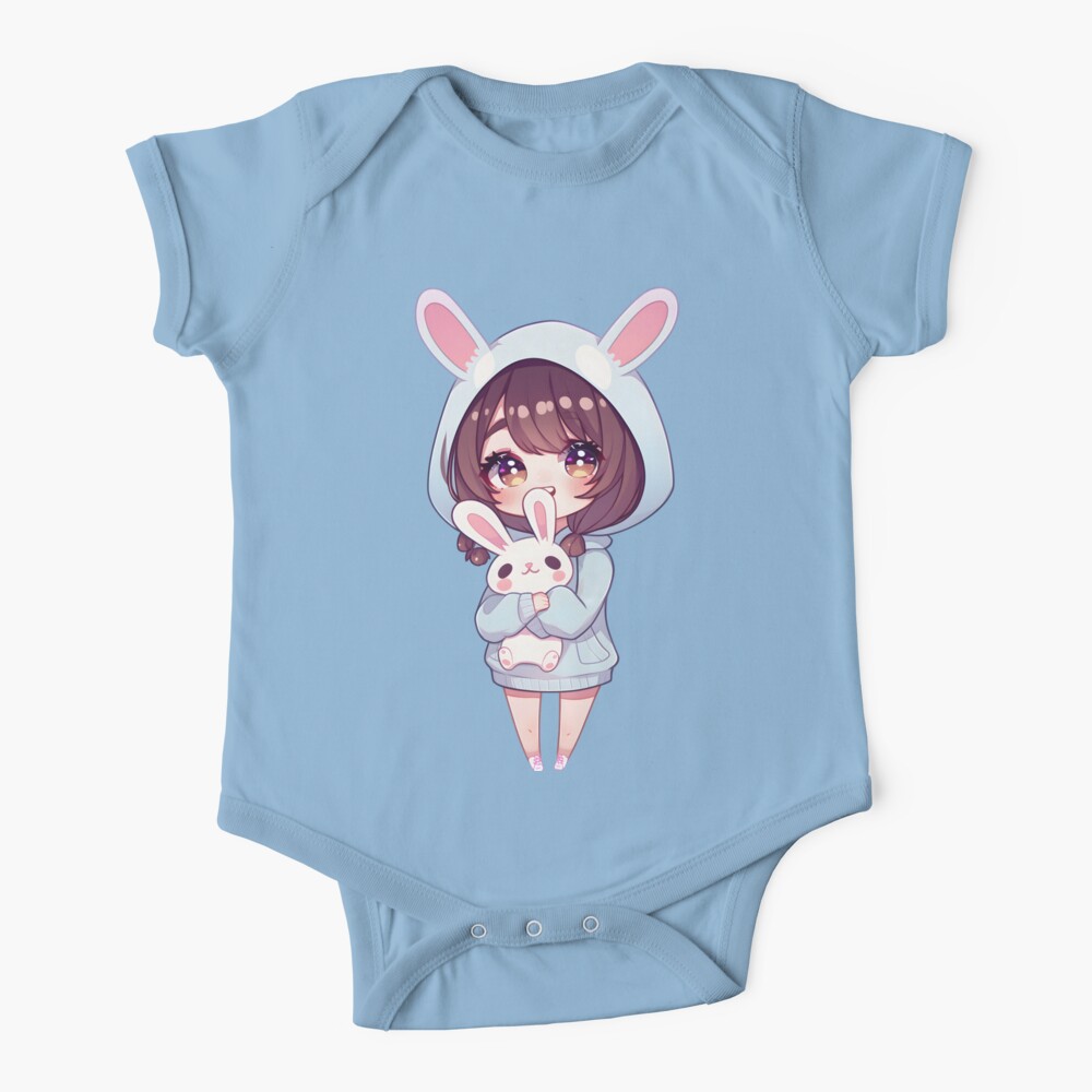 Cute Anime Girl With Bunny