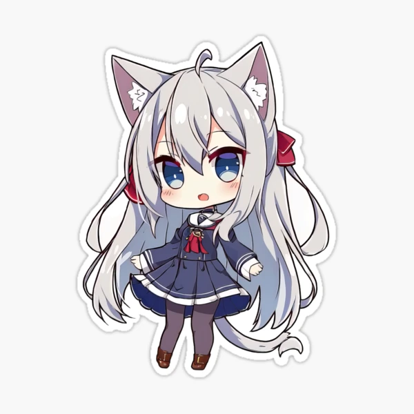 cute chibi anime neko girl