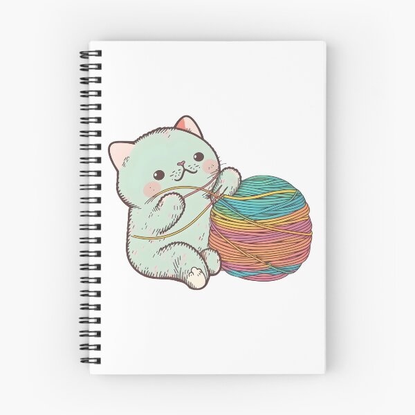 Item preview, cat playing with a ball of string designed and sold by CustomPrintHub.